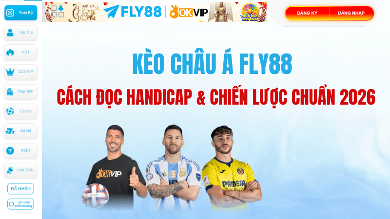 Kèo Châu Á FLY88 – Cách Đọc Handicap & Chiến Lược Chuẩn